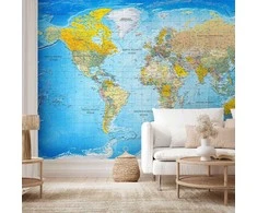 Artgeist Fototapetas - World Classic Map