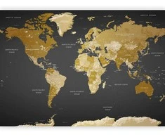 Artgeist Fototapetas - World Map: Modern Geography