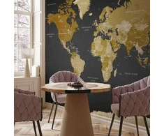 Artgeist Fototapetas - World Map: Modern Geography
