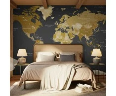 Artgeist Fototapetas - World Map: Modern Geography