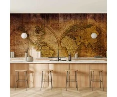 Artgeist Fototapetas - World on old map