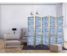 Artgeist Japoniška kambario pertvara - Ceramic Tiles - Traditional Portuguese Mėlyna Tiles