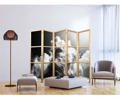 Artgeist Japoniška kambario pertvara - Clouds Like from Dreams: Let the Sun Illuminate Your Day – A Visual Feast
