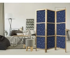 Artgeist Japoniška kambario pertvara - Cosmic Inspirations - Pattern with Stars and Constellations on a Dark Background
