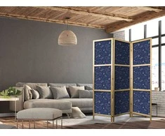 Artgeist Japoniška kambario pertvara - Cosmic Inspirations - Pattern with Stars and Constellations on a Dark Background