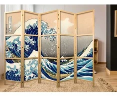 Artgeist Japoniška kambario pertvara - Great Wave in Kanagawa II