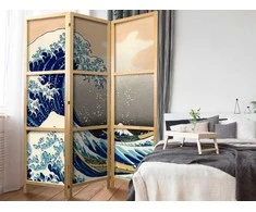 Artgeist Japoniška kambario pertvara - Great Wave in Kanagawa I