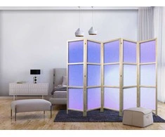 Artgeist Japoniška kambario pertvara - Heather Mist - Delicate Gradient Composed of Various Shades of Violet.