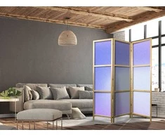 Artgeist Japoniška kambario pertvara - Heather Mist - Delicate Gradient Composed of Various Shades of Violet.