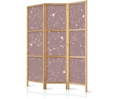 Artgeist Japoniška kambario pertvara - Night Sky - Artistic Constellations and Stars in Pastel Shades