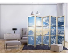 Artgeist Japoniška kambario pertvara - Symphony of Light: Sun and Clouds Collaborating on a Beautiful Sky