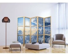 Artgeist Japoniška kambario pertvara - Symphony of Light: Sun and Clouds Collaborating on a Beautiful Sky