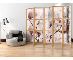 Artgeist Japoniška kambario pertvara - Vintage Magnolias II