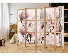Artgeist Japoniška kambario pertvara - Vintage Magnolias II