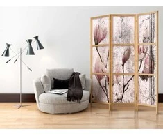 Artgeist Japoniška kambario pertvara - Vintage Magnolias I