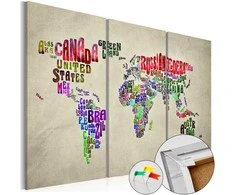 Artgeist Kamštinis paveikslas - Colorful Countries