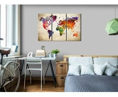 Artgeist Kamštinis paveikslas - Corkboard Map in Watercolor