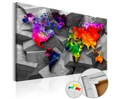 Artgeist Kamštinis paveikslas - Cubic World
