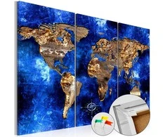 Artgeist Kamštinis paveikslas - Golden Continents