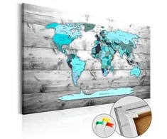 Artgeist Kamštinis paveikslas - Mėlyna Continents