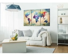 Artgeist Kamštinis paveikslas - Rainbow Map