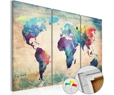 Artgeist Kamštinis paveikslas - Rainbow Map