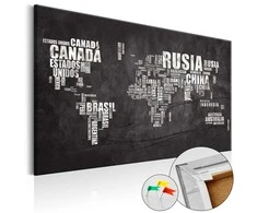 Artgeist Kamštinis paveikslas - Spanish Geography [Cork Map - Spanish Text]