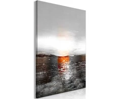 Artgeist Paveikslas - Reflection of Colors (1-part) - Sunset in Painted Abstract Background