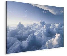 Artgeist Paveikslas - Aerial Landscapes: Rays Lighting Up Fluffy Cloud Formations