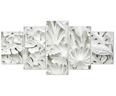 Artgeist Paveikslas - Alabaster Garden (5 Parts) Wide