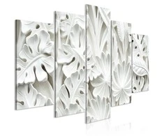 Artgeist Paveikslas - Alabaster Garden (5 Parts) Wide