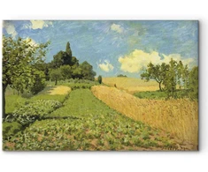 Artgeist Paveikslas - Alfred Sisley – Grain fields on the hills of Argenteuil