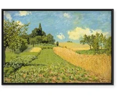 Artgeist Paveikslas - Alfred Sisley – Grain fields on the hills of Argenteuil