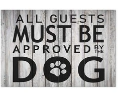 Artgeist Paveikslas - All Guests Must Be Approved by the Dog (1 Part) Wide
