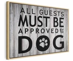 Artgeist Paveikslas - All Guests Must Be Approved by the Dog (1 Part) Wide