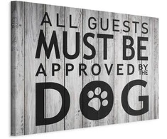 Artgeist Paveikslas - All Guests Must Be Approved by the Dog (1 Part) Wide