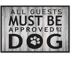 Artgeist Paveikslas - All Guests Must Be Approved by the Dog (1 Part) Wide