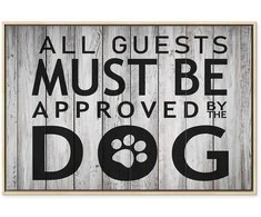Artgeist Paveikslas - All Guests Must Be Approved by the Dog (1 Part) Wide