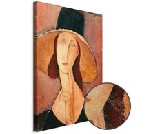 Artgeist Paveikslas - Amedeo Modigliani – Portrait of Jeanne Hebuterne in a Large Hat