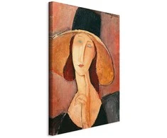 Artgeist Paveikslas - Amedeo Modigliani – Portrait of Jeanne Hebuterne in a Large Hat