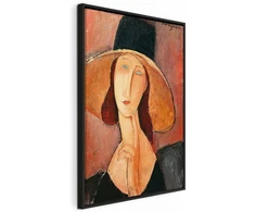 Artgeist Paveikslas - Amedeo Modigliani – Portrait of Jeanne Hebuterne in a Large Hat