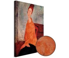 Artgeist Paveikslas - Amedeo Modigliani – Jeanne Hebuterne in a Geltona Sweater
