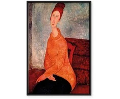 Artgeist Paveikslas - Amedeo Modigliani – Jeanne Hebuterne in a Geltona Sweater