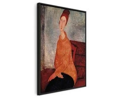 Artgeist Paveikslas - Amedeo Modigliani – Jeanne Hebuterne in a Geltona Sweater