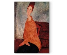 Artgeist Paveikslas - Amedeo Modigliani – Jeanne Hebuterne in a Geltona Sweater