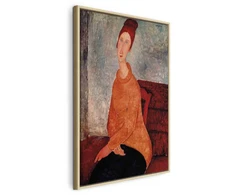Artgeist Paveikslas - Amedeo Modigliani – Jeanne Hebuterne in a Geltona Sweater