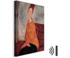 Artgeist Paveikslas - Amedeo Modigliani – Jeanne Hebuterne in a Geltona Sweater