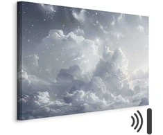 Artgeist Paveikslas - Astral Calm: Stars Scattered Over Delicate Clouds