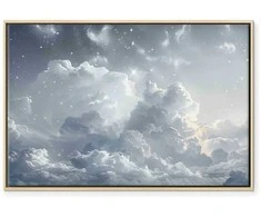 Artgeist Paveikslas - Astral Calm: Stars Scattered Over Delicate Clouds