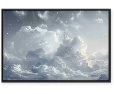 Artgeist Paveikslas - Astral Calm: Stars Scattered Over Delicate Clouds